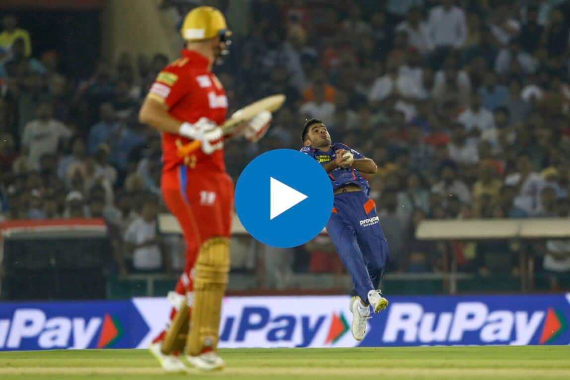 [Watch] Flying Ravi Bishnoi's Magnificent Catch Attempt Against Liam Livingstone